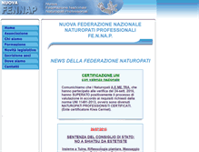 Tablet Screenshot of federazione-naturopati.it
